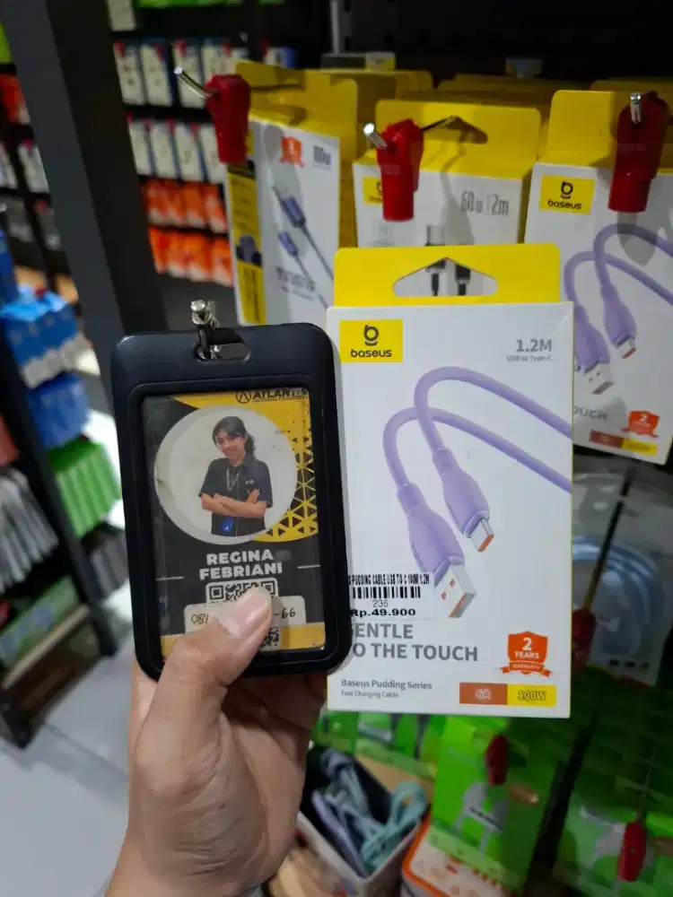 BASEUS PUDDING CABLE USB TO C 100W 1.2M | ATLANTIS DAHSYAT