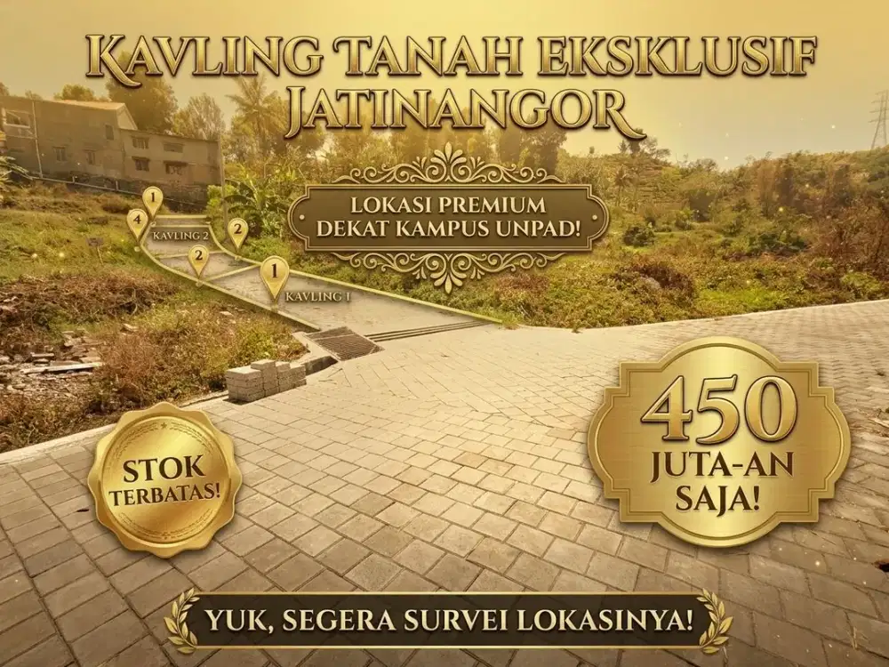 Tanah Untuk Investasi, Bisa Cicil 36 Bulan