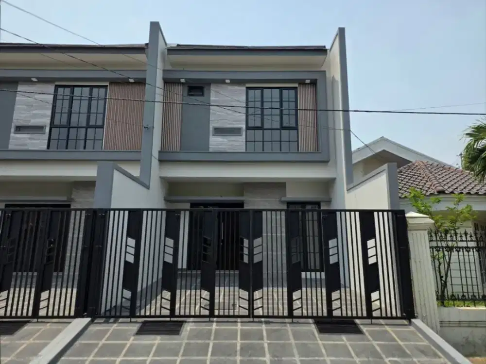 Rumah Baru Sutorejo New Minimalis Carport 2 6x12,5 SHM 1,75M