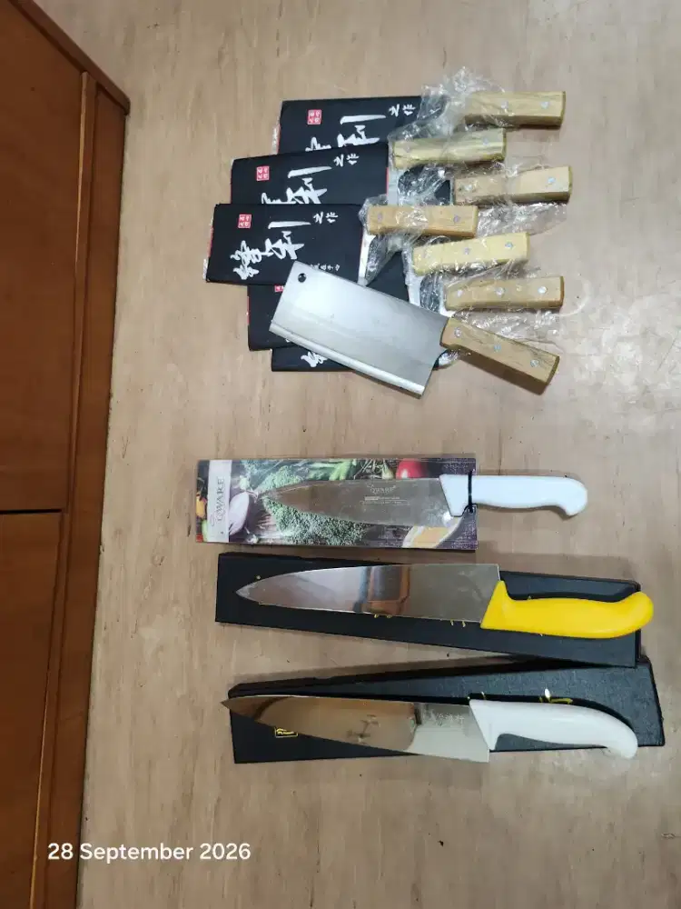 Peralatan dapur pisau .memasak dan potong daging