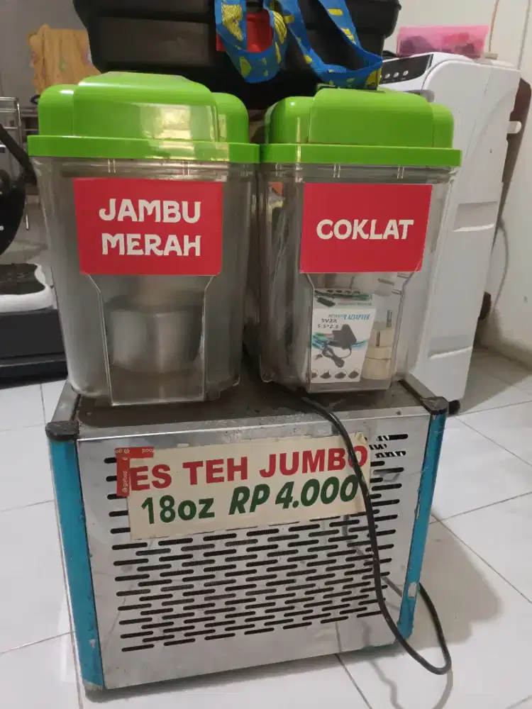 DIJUAL JUICER MESIN DISPENSER MINUMAN 2 TABUNG