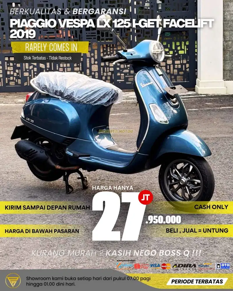 PIAGGIO VESPA LX 125 I-GET FACELIFT 2019