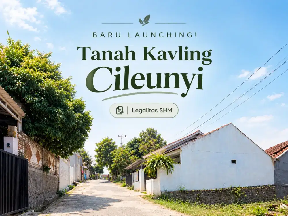 Tanah SHM Cileunyi Siap Bangun - Bisa Dicicil 12 Kali