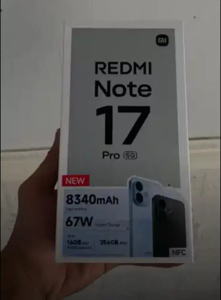 Xiaomi Redmi Note 17 Pro Ram 8/256 New Fullset