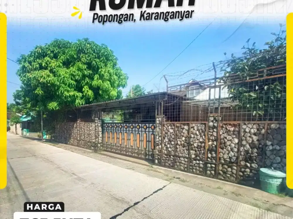 Dijual Rumah Strategis di Popongan, Karanganyar