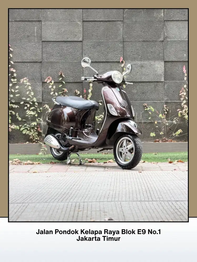 TERMURAH PIAGGIO VESPA LX 150 3V TAHUN 2013 WARNA COKLAT