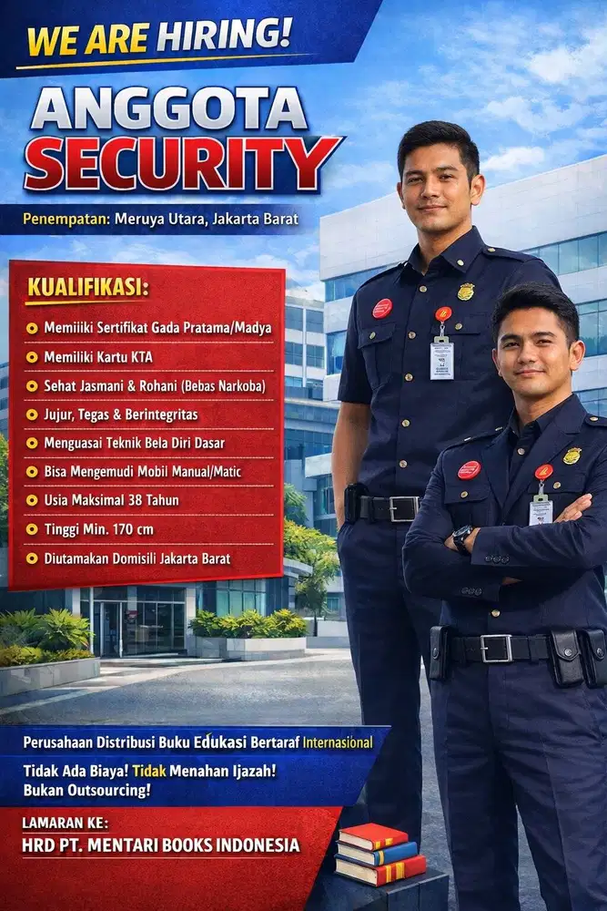 DIBUTUHKAN CEPAT - SECURITY KANTOR