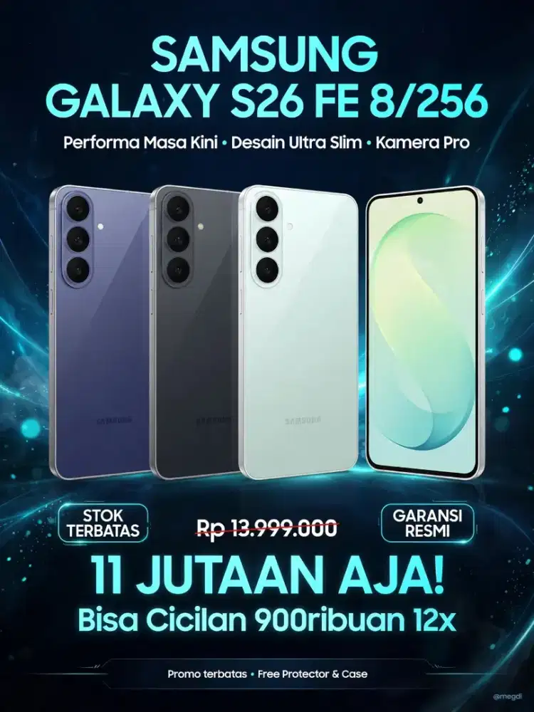 SAMSUNG GALAXY S26 FE 8/256 GARANSI RESMI 1 TAHUN