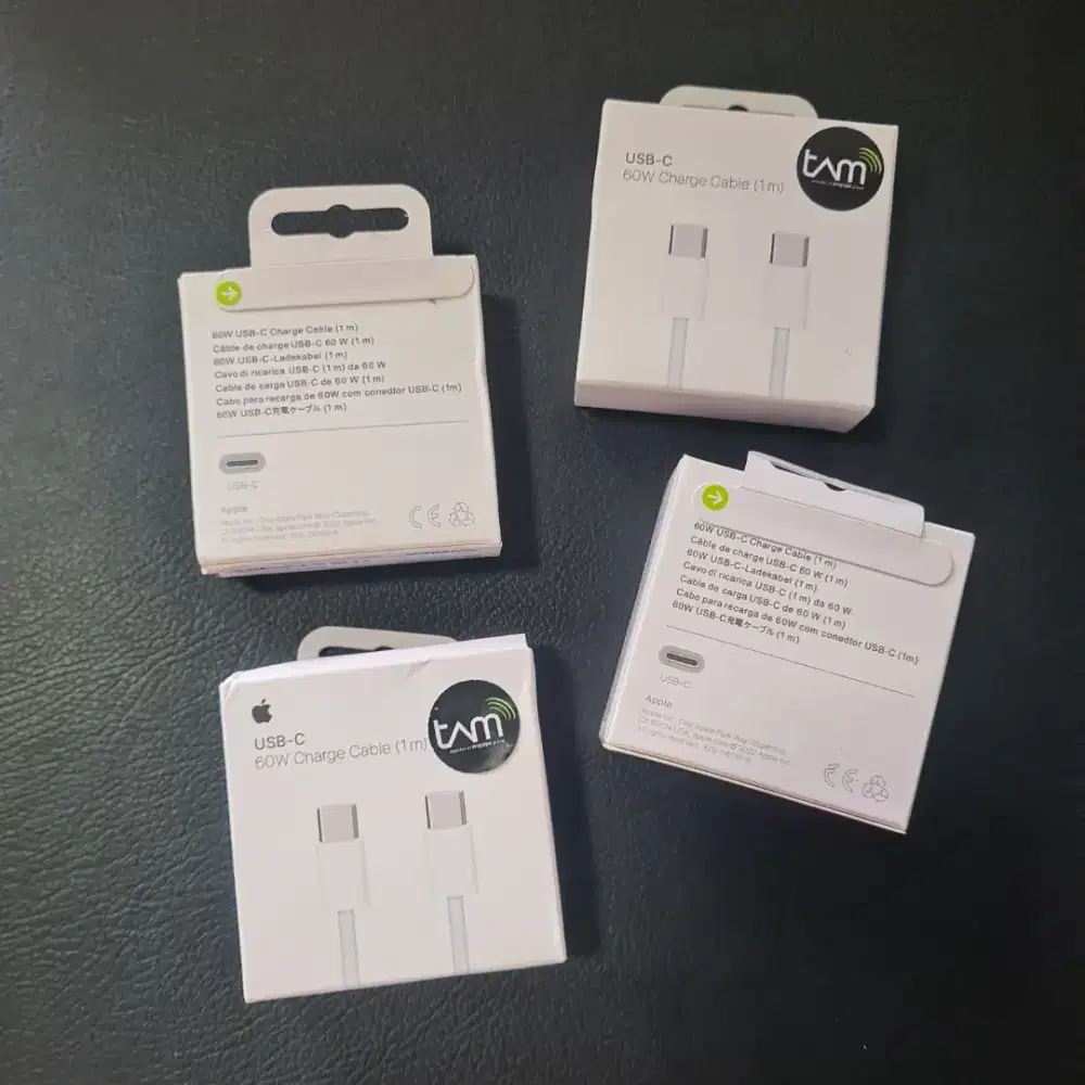 kabel charger USB-C iPhone 60W kondisi baru