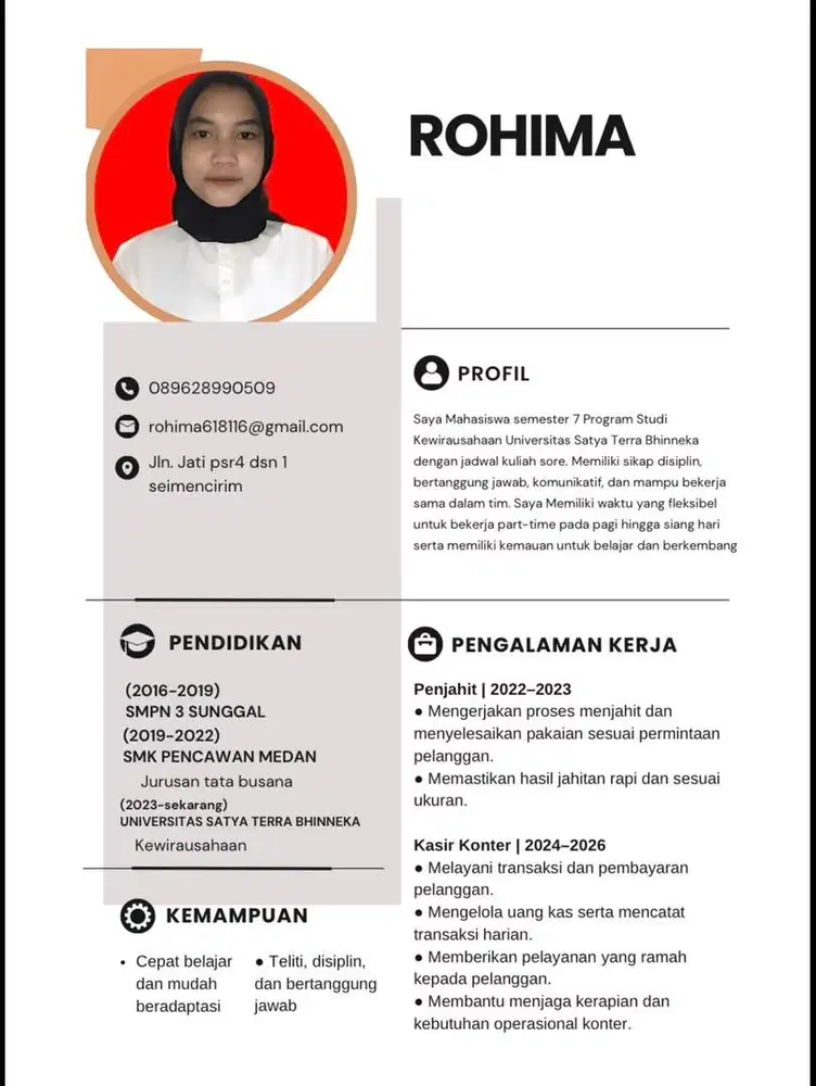 Info lowongan kerja parrtime