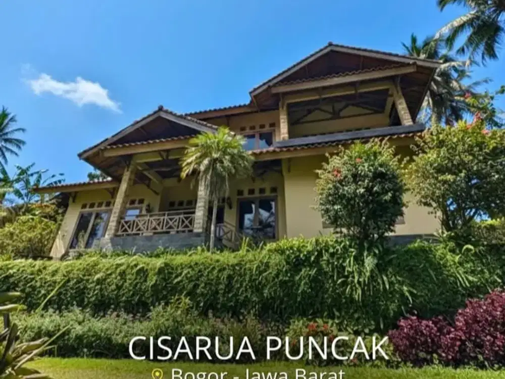 Dijual Villa klasik dengan lahan super luas di Cisarua - Bogor