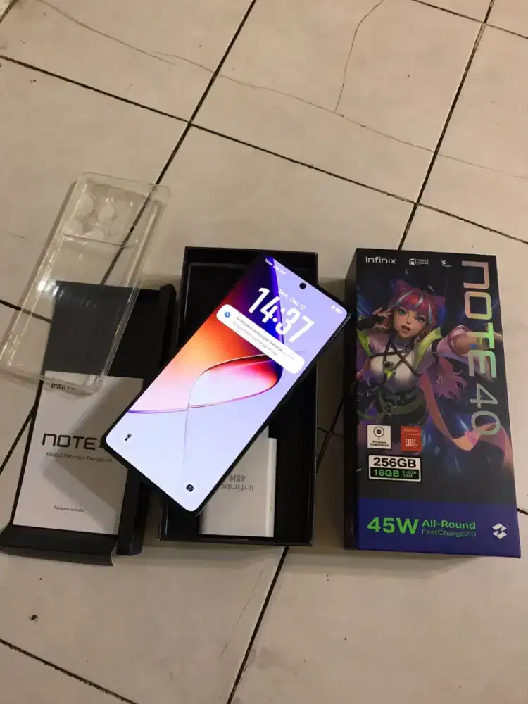 Infinix note 40 8/256 Fullset