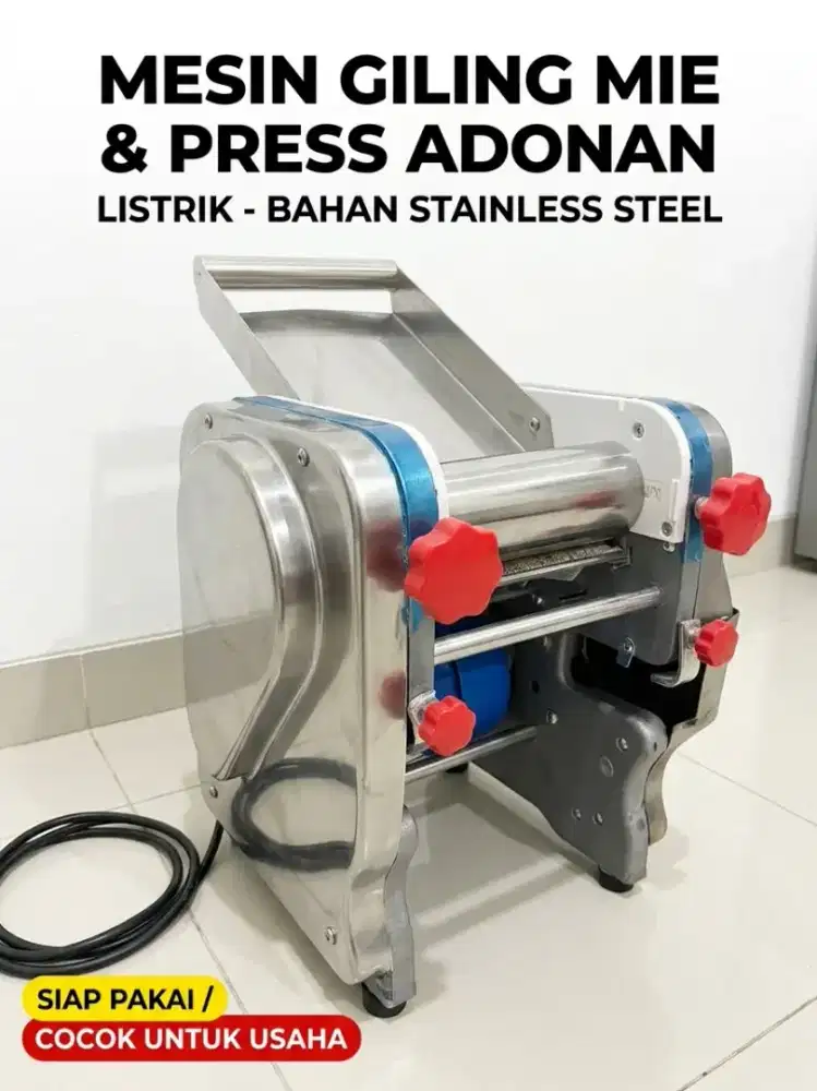 Mesin Giling Mie / Press Adonan Listrik Stainless Steel