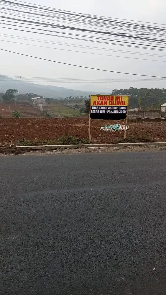 TANAH 3600M PINGGIR JALAN