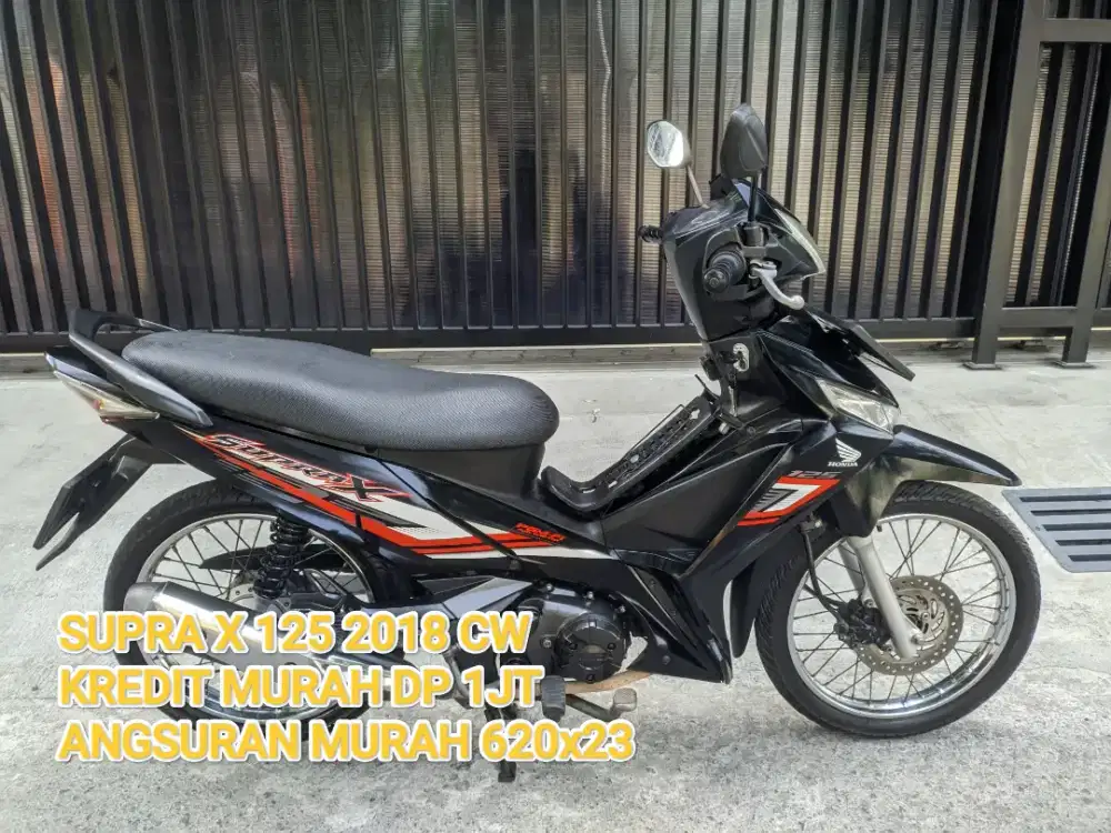 Supra x 125CC 2018 Hitam Doff Km50
