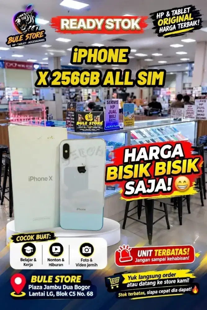 Iphone X 256GB All sim mulus orain