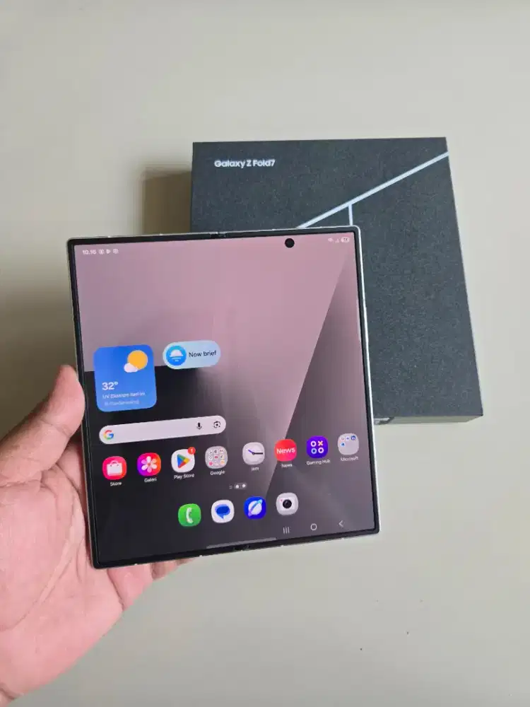 Samsung Z Fold 7 12/512 5G Silver SEIN Resmi Indo Normal Murah