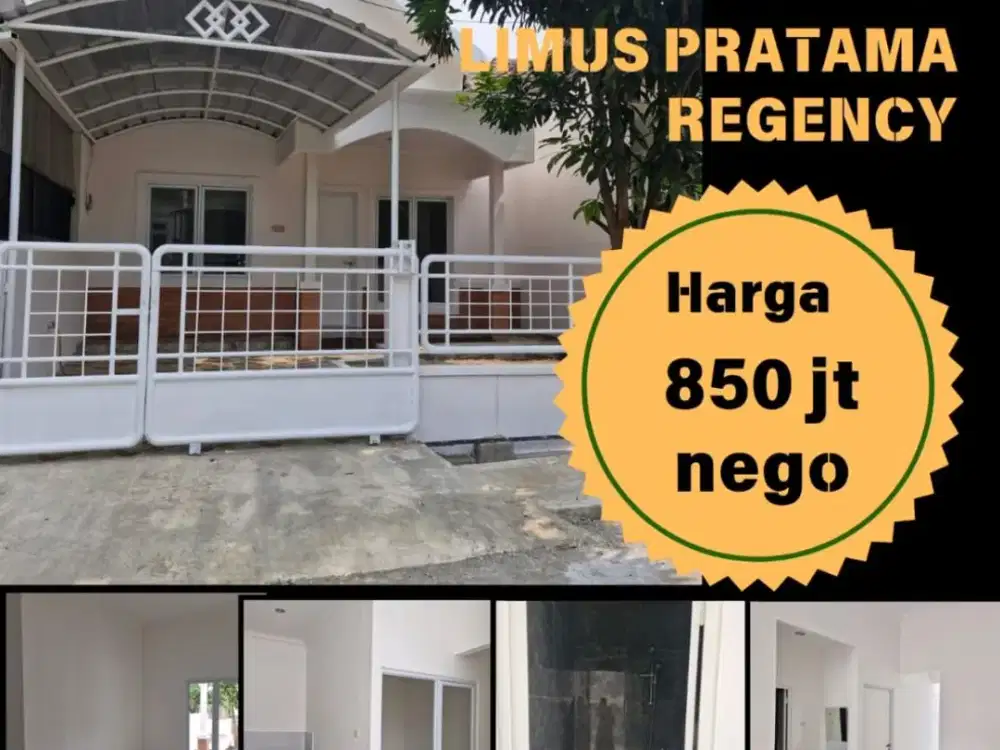 DIJUAL RUMAH DI LIMUS PRATAMA (SIAP HUNI)