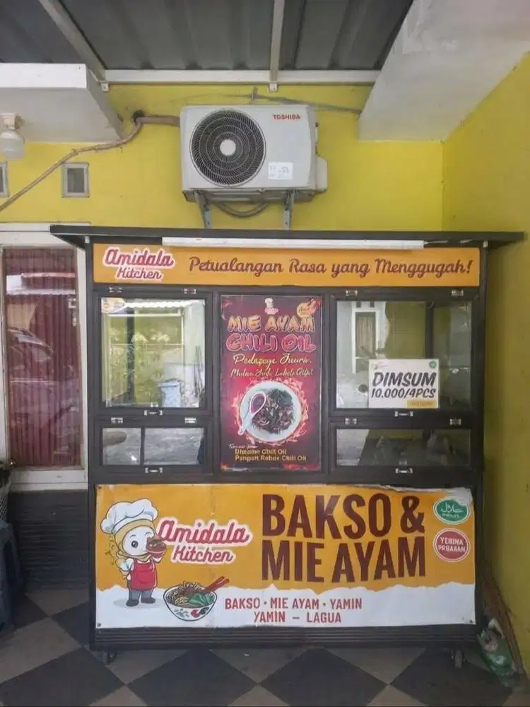 Gerobak Usaha Bakso & Mie Ayam - Harga Miring, Spek Lengkap!