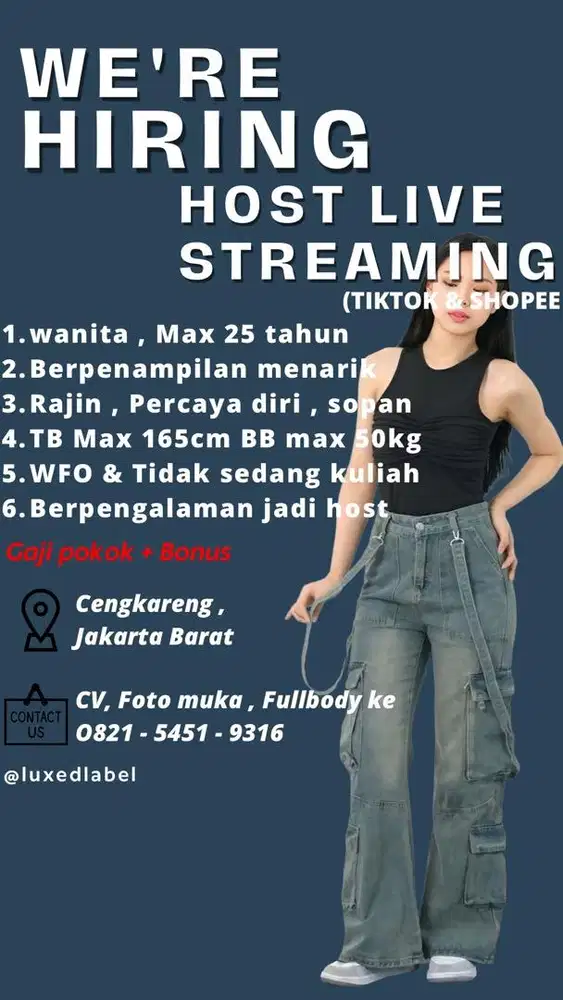 HOST LIVE STREAMING TIKTOK & SHOPEE