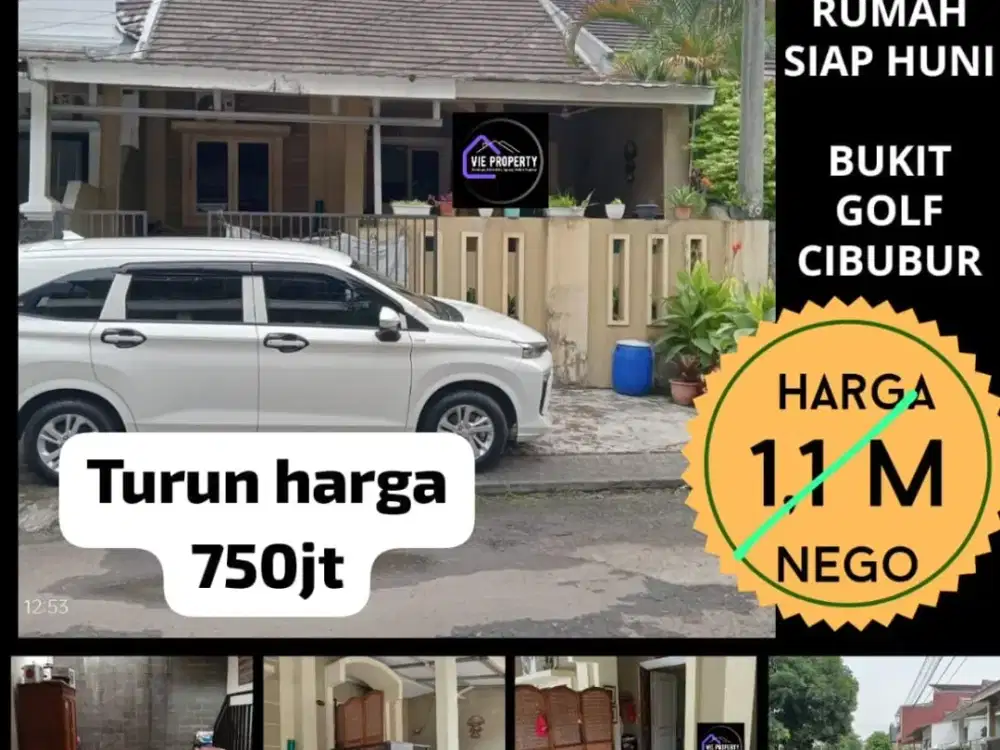 TURUN HARGA RUMAH LUAS DI BUKIT GOLF