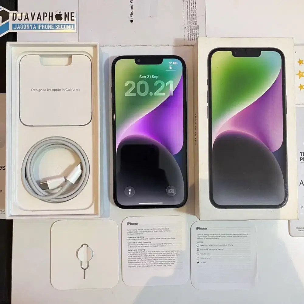 iPhone 14 Midnight 128GB BH 99% Garansi Resmi iBox 14 April 2027