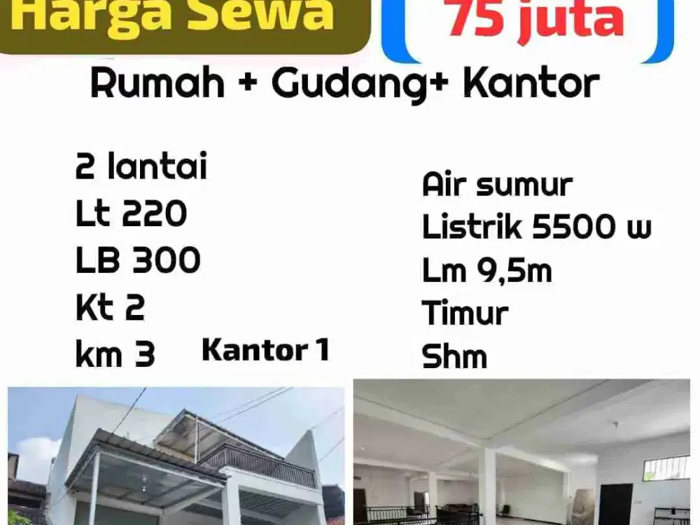 SEWA RUMAH / GUDANG KOPO PERMAI