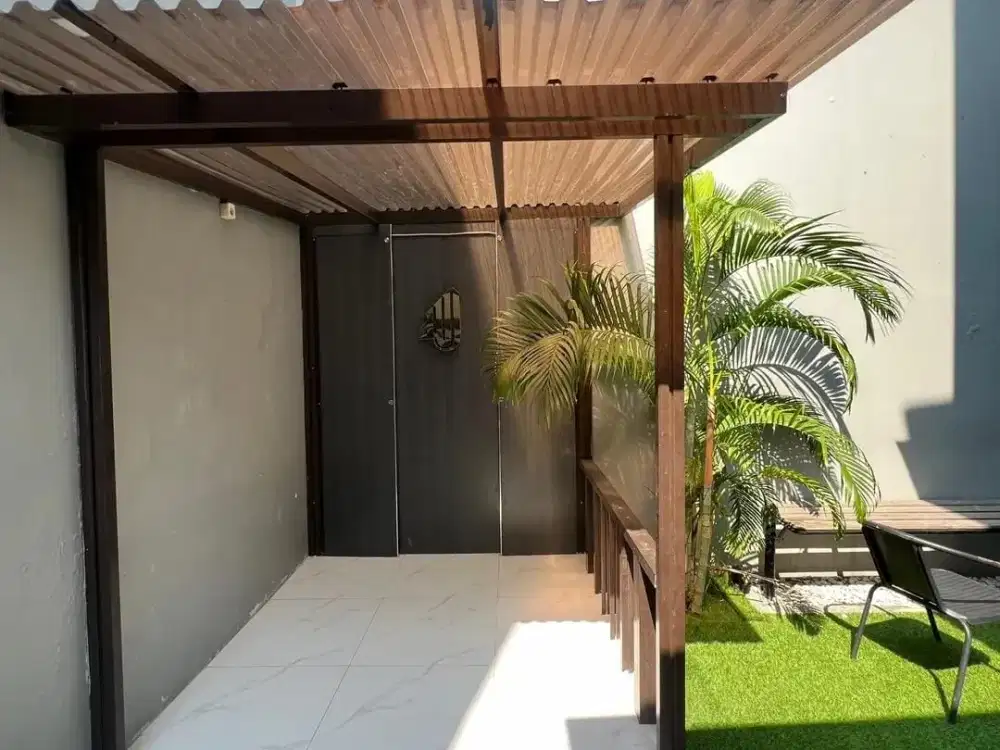 DIJUAL RUMAH SUDAH RENOVASI LUAS 160m2 SIAP HUNI DALAM KOMPLEK CLUSTER SAMATA, HARAPAN INDAH