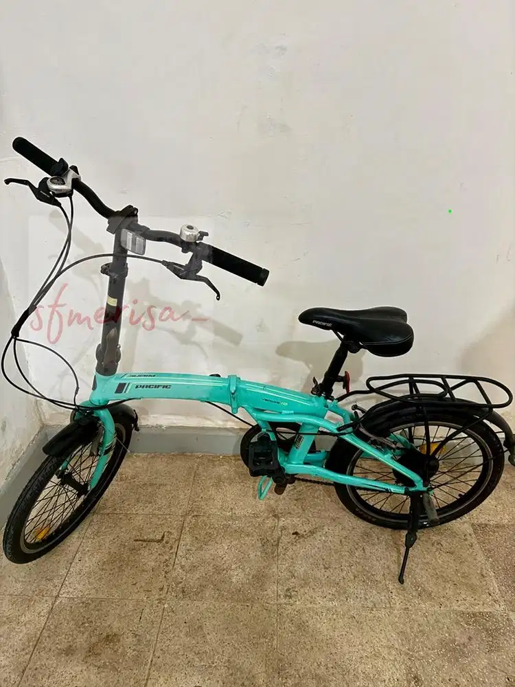 Sepeda Lipat Pasific Veloce 1.0 ukuran 20inch warna Hijau