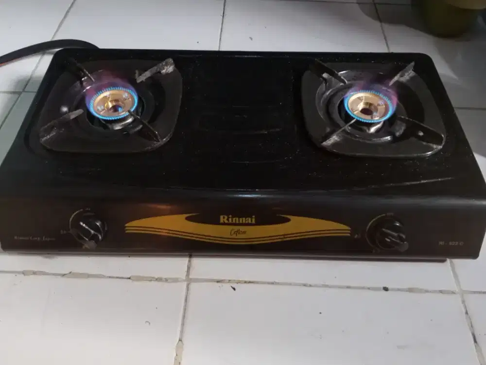 Kompor gas Rinnai 2 tungku tanpa selang regulator