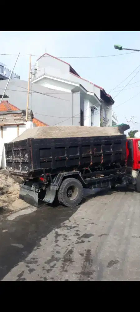 Pasir bangunan isi 7,5 kubik full padat