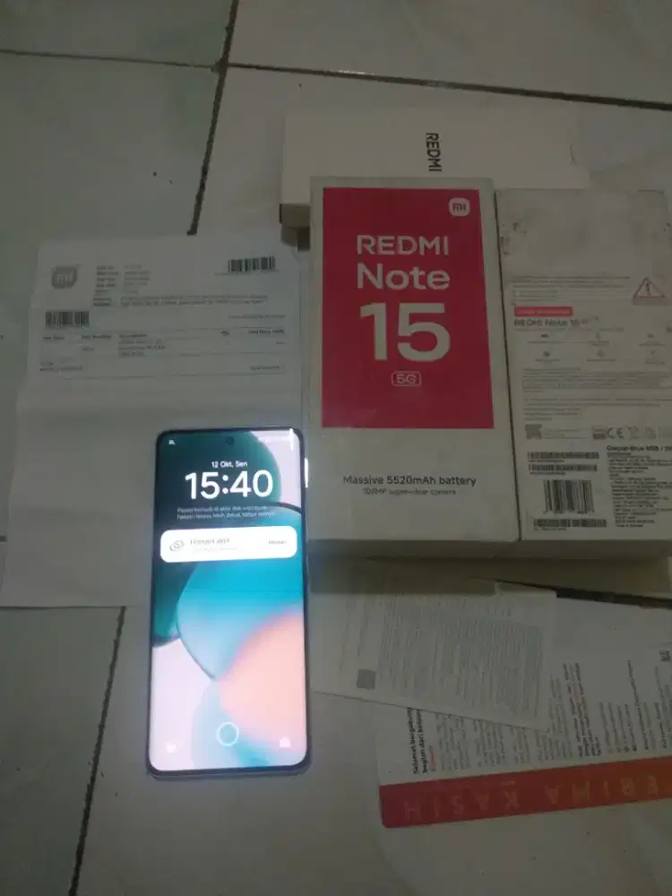Redmi note 15 5g ram 8/256 fullset