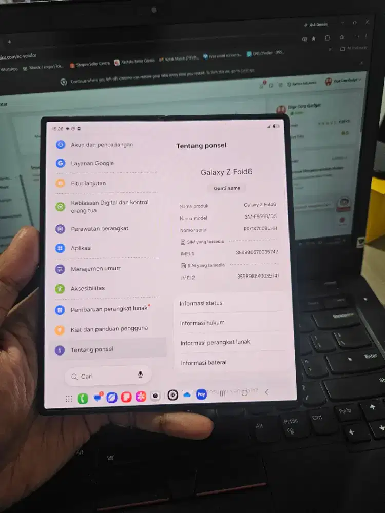 Samsung fold 6 256gb sein