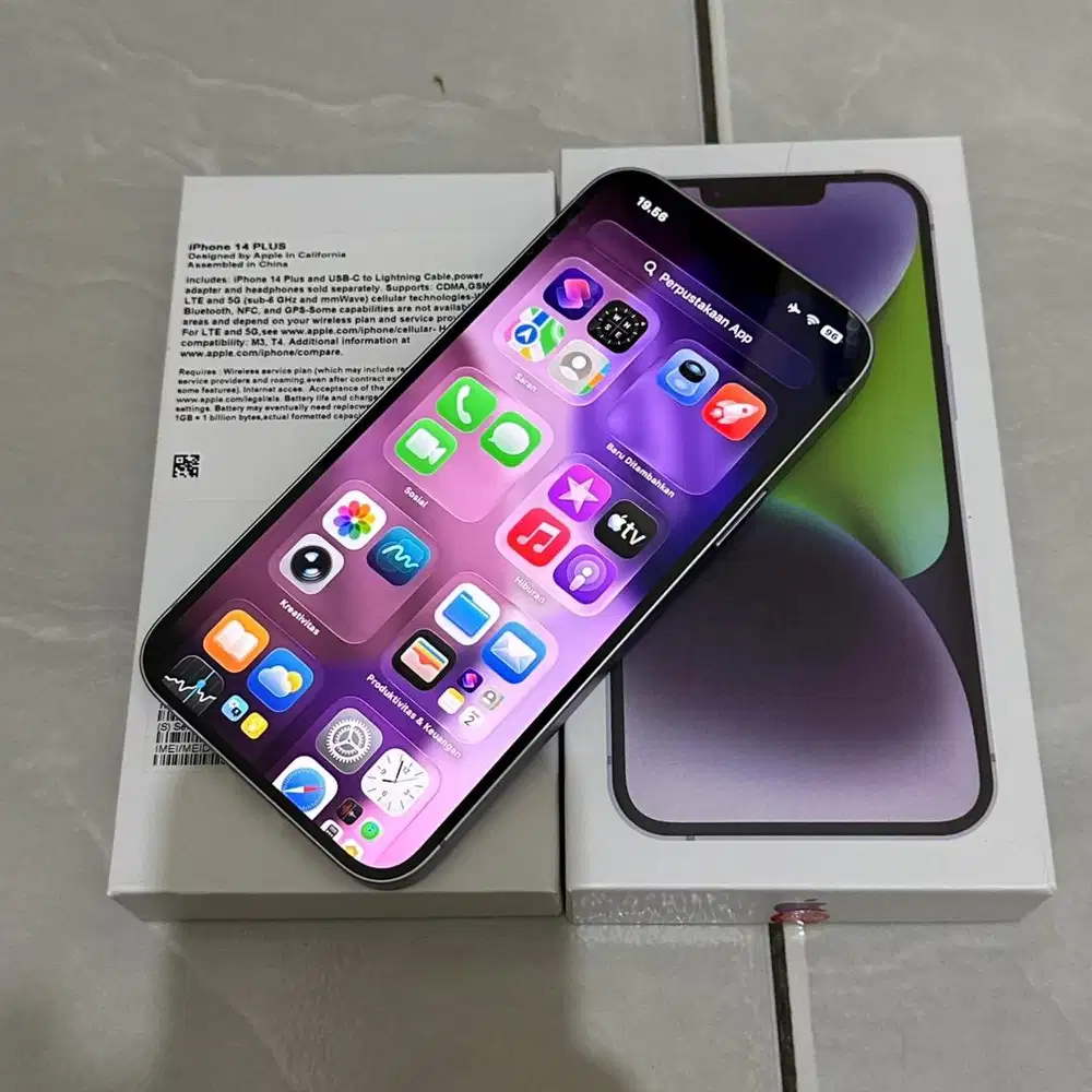 IPhone 14 plus + 128gb purple