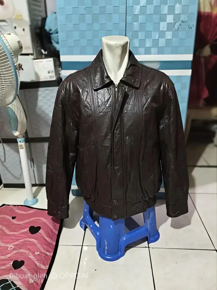 Jaket kulit asli Domba