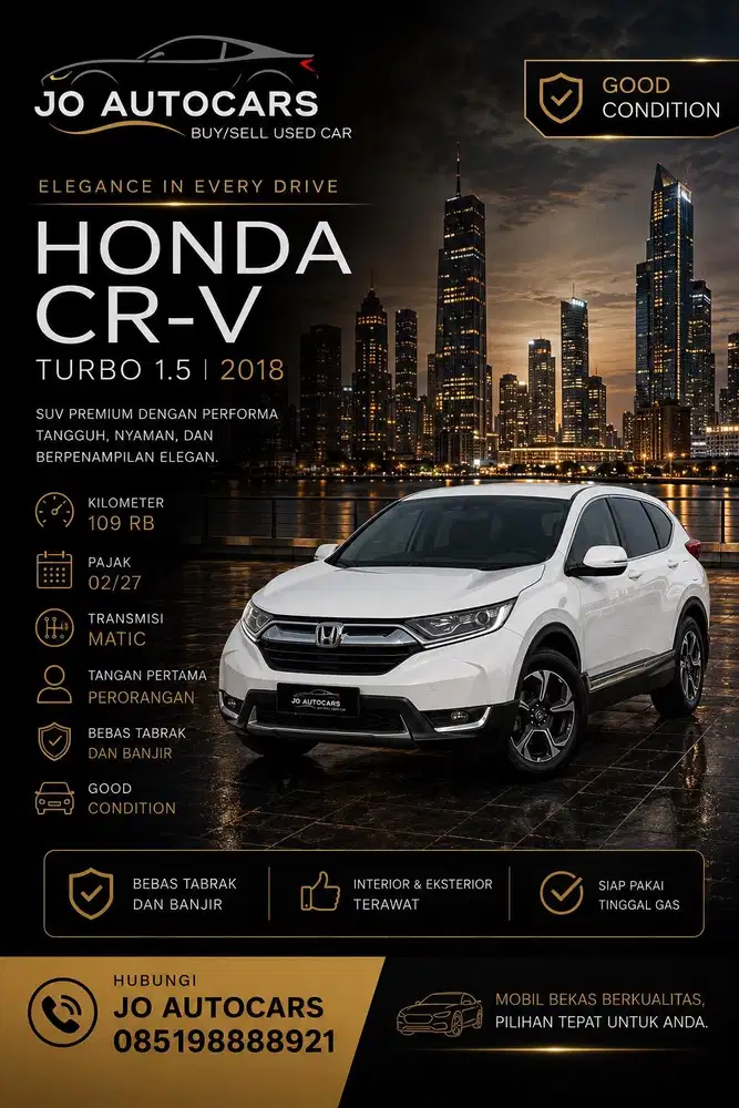 Dp minim !! Honda Crv 2018 1.5 turbo bensin matic prestige cx5 gt 2017