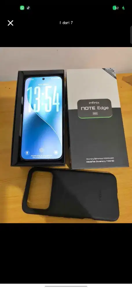 Infinix note edge 8/256 belum sebulan TT Barter masuk