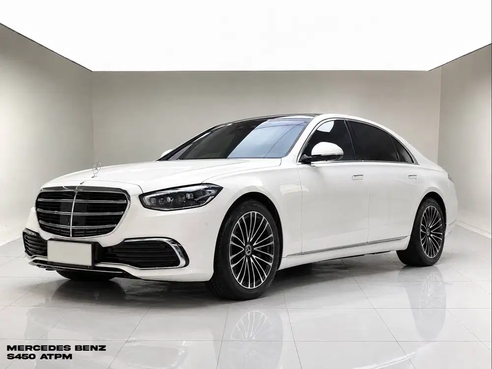 MERCEDES BENZ S450 ATPM 2023 WHITE ON COGNAC