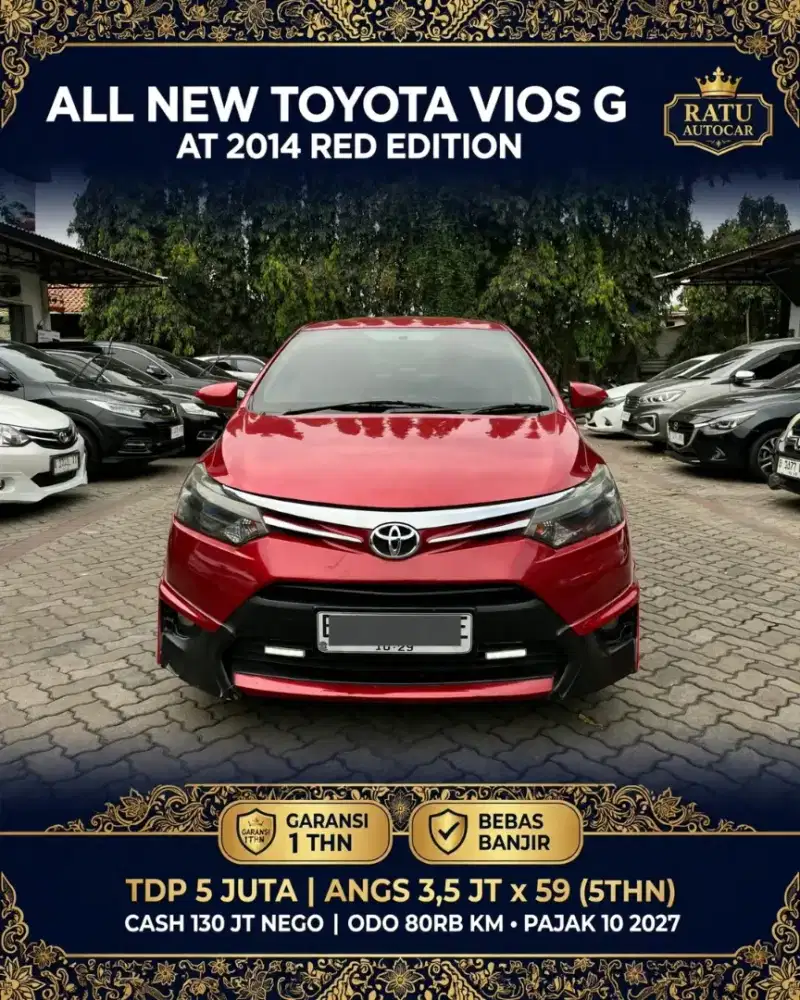 DP PROMO 5JT VIOS G MATIC 2014 LOW KM 80RB