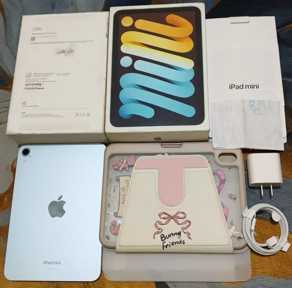 Ipad Mini 7 WiFi Only 128GB Blue BH 99 CC 54 Garansi Inter 20/03/27