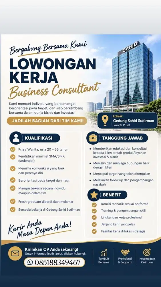 Dicari consultan marketing dan public relation