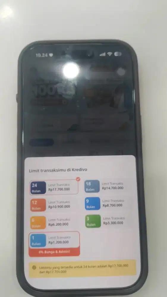Cicilan triple zero untuk iphone 17promax