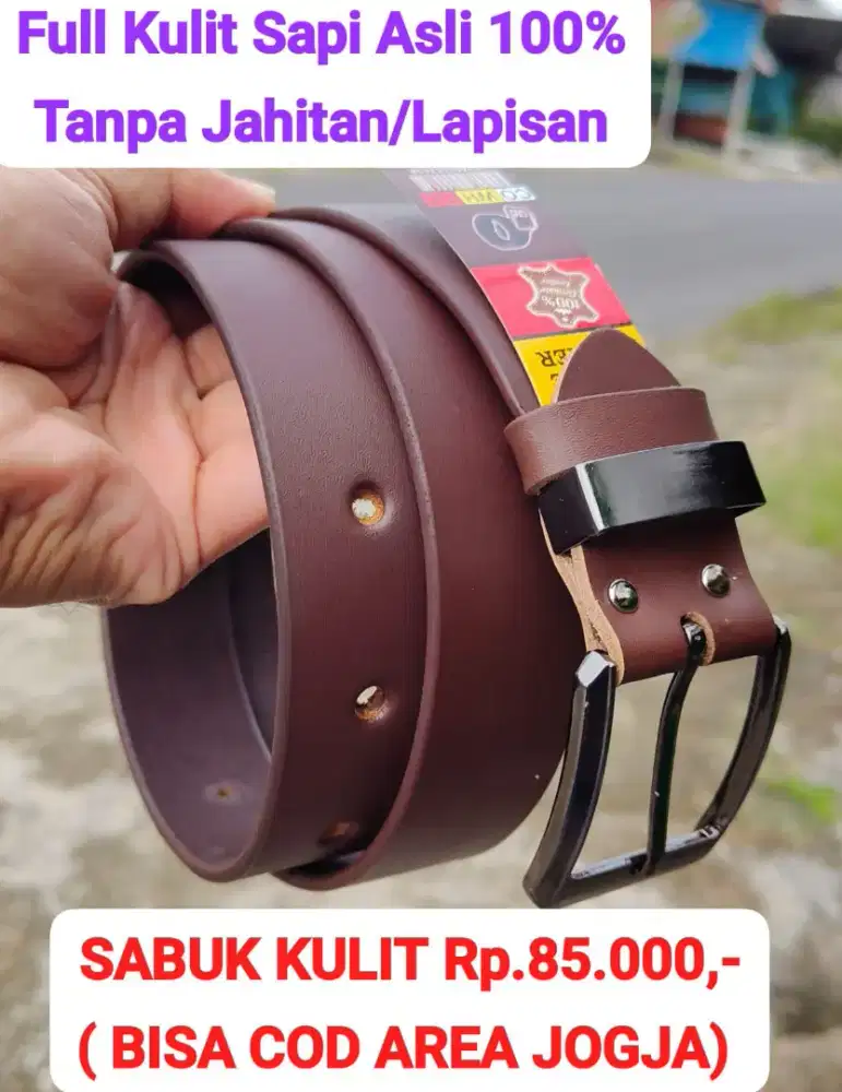 SABUK KULIT SAPI ASLI 100%