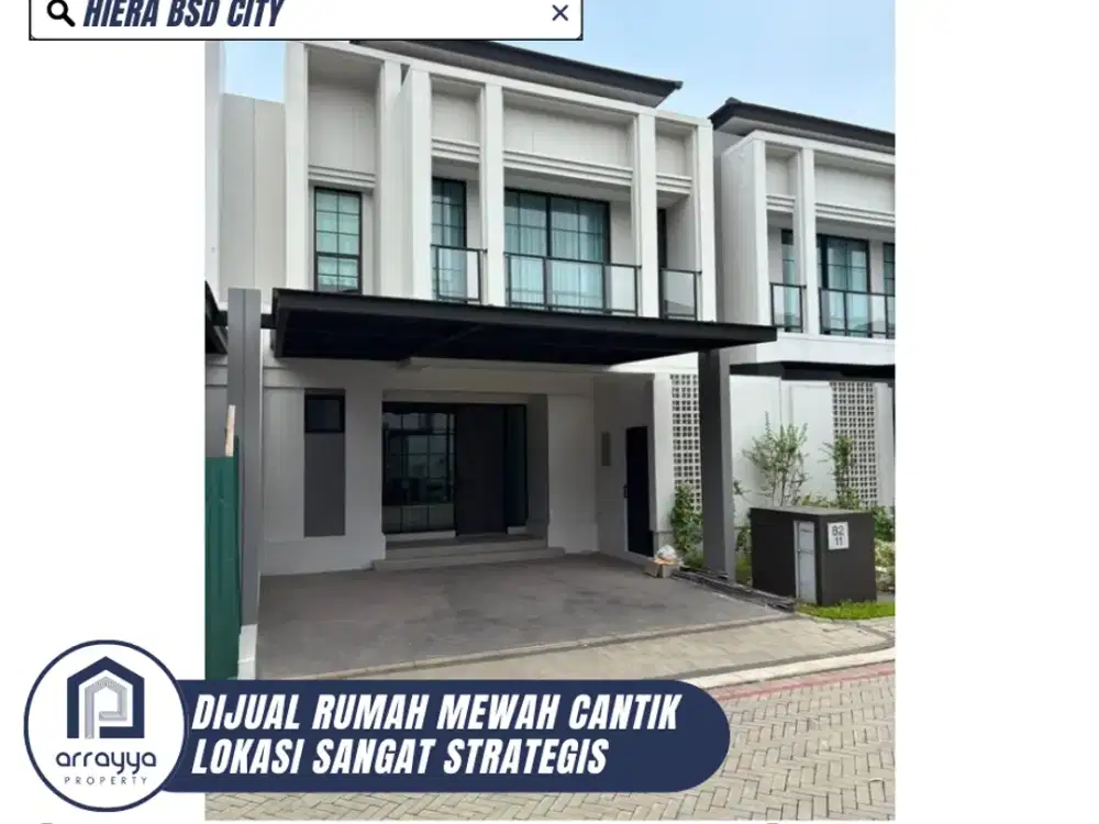 DIJUAL RUMAH SUPER MEWAH FULL FURNISHED DI HIERA BSD CITY (HRB232)