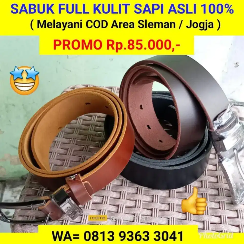 SABUK KULIT SAPI ASLI