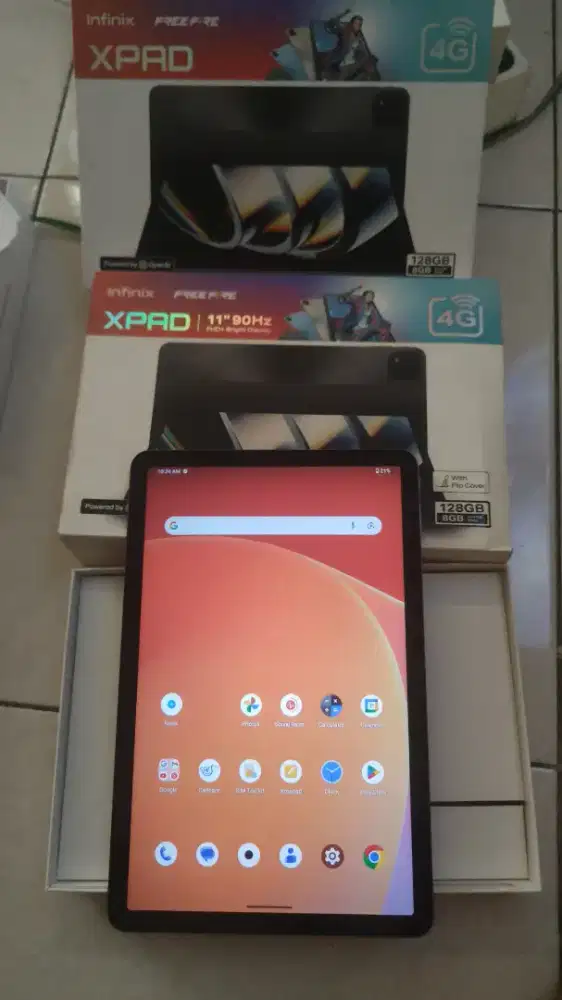 Tablet infinix xpad ram 4/128 fullset wifi + cellular nominus