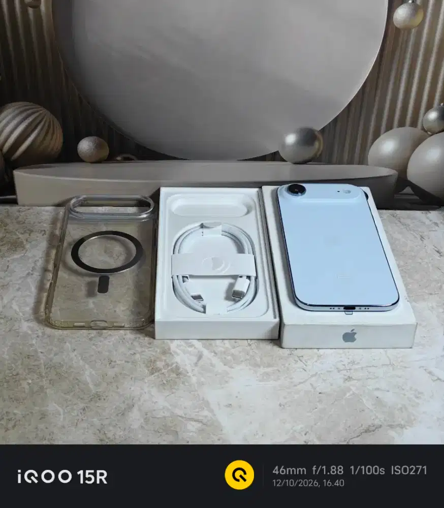 iphone air 256gb sky blue garansi ibox juni 2027