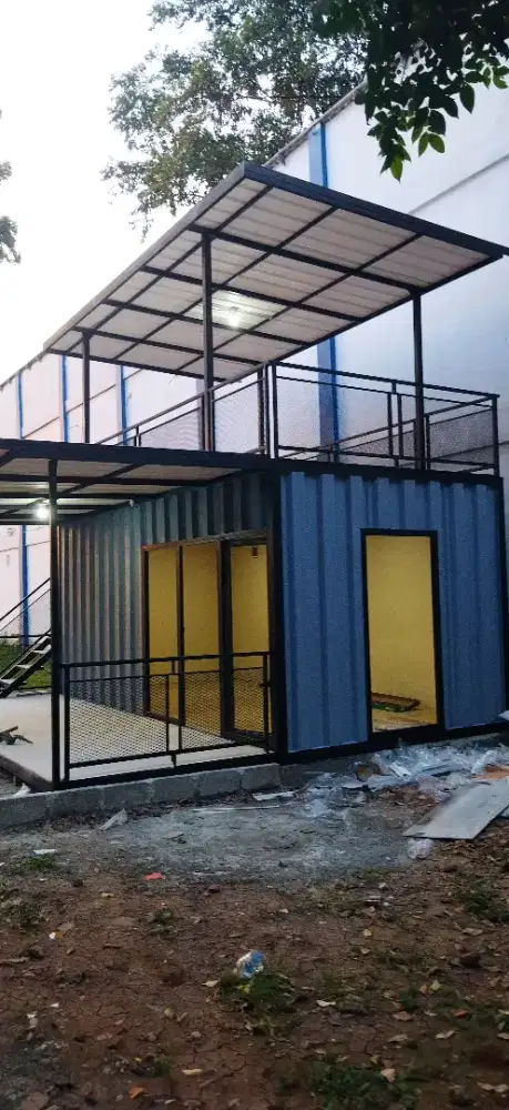 Container custom 2lantai ukuran 3x6x2,7