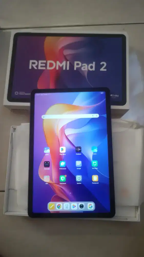 Tablet redmi pad 2 ram 4/128 fullset wifi only