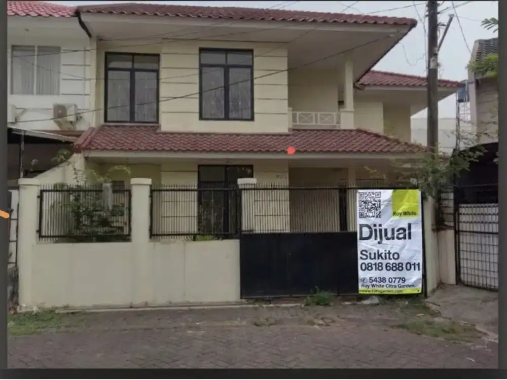 Rumah ngantong dalam, di Citra Garden 2, LT 311M2, 2 lt, expansi terbuka, Pegadungan , Jak-bar